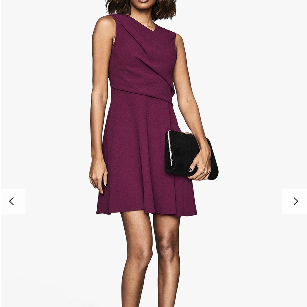 Reiss Marianne Wrap Front Mini Dress, size 0